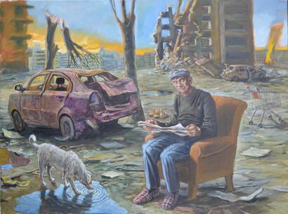 Les Nouvelles - a Paint Artowrk by Grégoire Cabanes